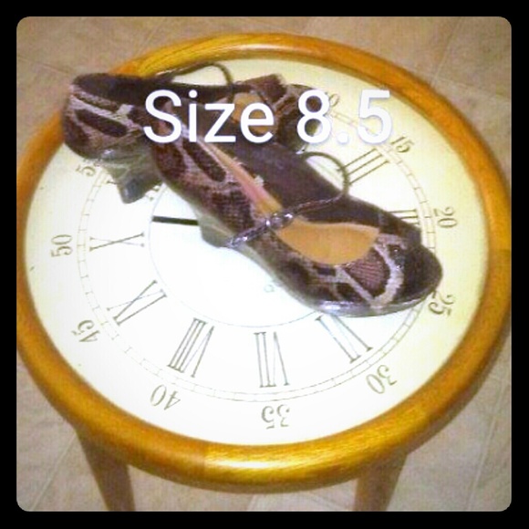 Snake Skin Patterned Sandals - Picture 1 of 3